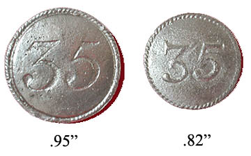 35th Regt Buttons